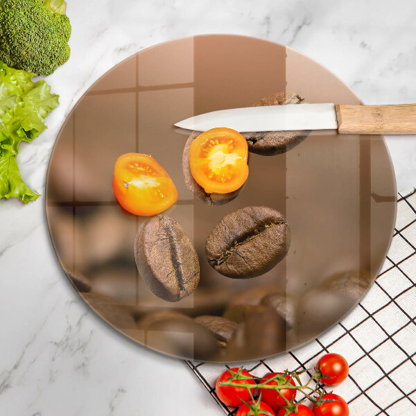 Glas Herdabdeckplatte Kaffeebohnen