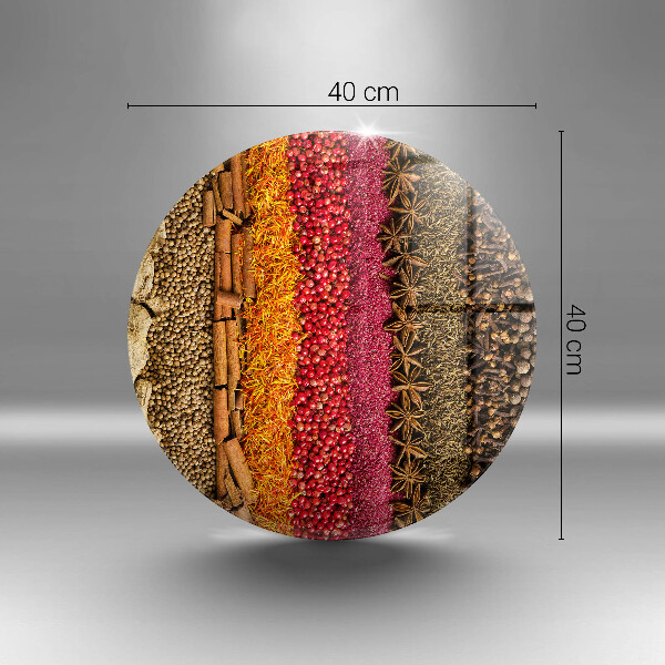 Glas Herdabdeckplatte Bunte Gewürze