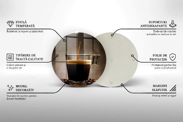 Glas Herdabdeckplatte Glas und Kaffeebohnen