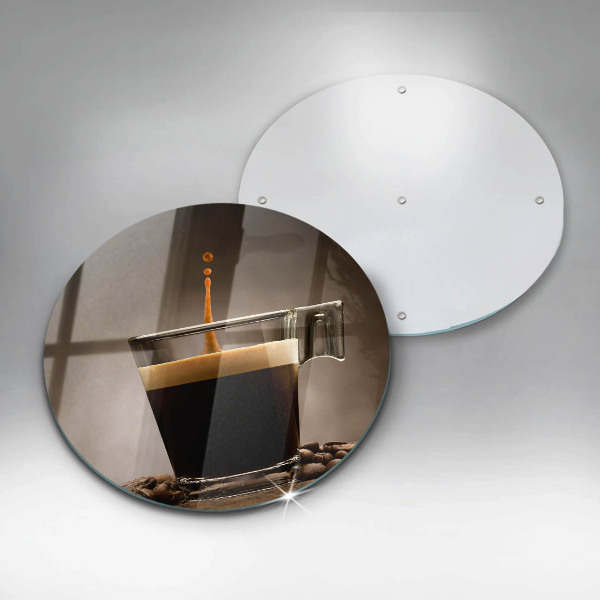 Glas Herdabdeckplatte Glas und Kaffeebohnen