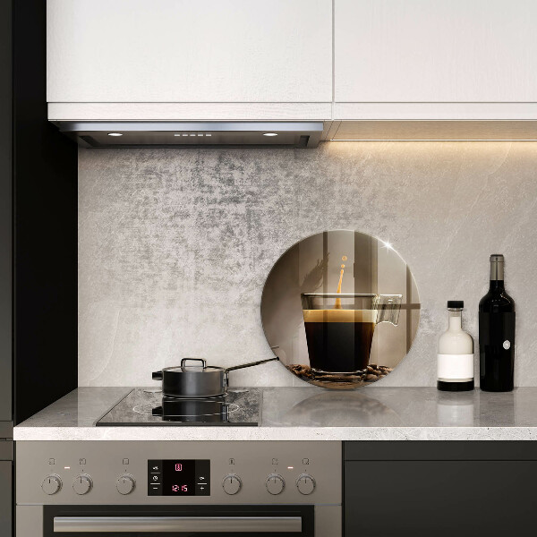 Glas Herdabdeckplatte Glas und Kaffeebohnen