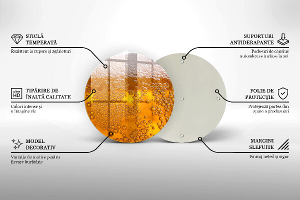 Glas Herdabdeckplatte Bierschaum trinken