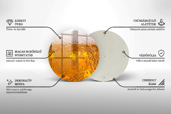 Glas Herdabdeckplatte Bierschaum trinken