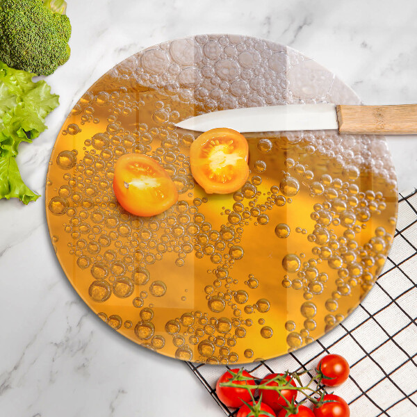 Glas Herdabdeckplatte Bierschaum trinken