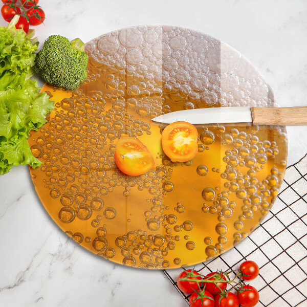 Glas Herdabdeckplatte Bierschaum trinken