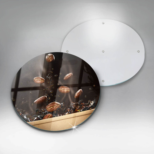 Glas Herdabdeckplatte Heiße Kaffeebohnen