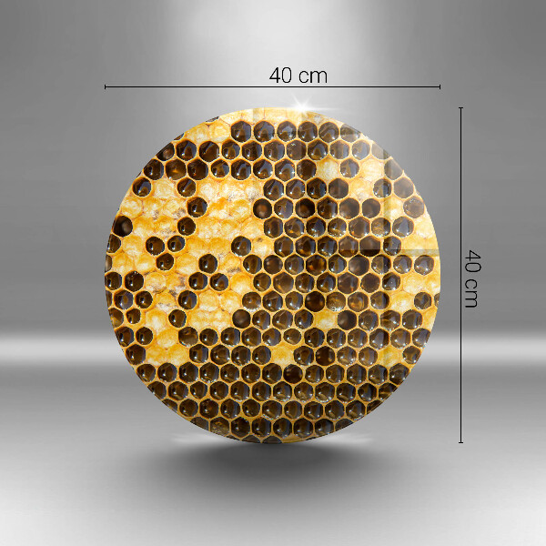 Glas Herdabdeckplatte Bienenwabe