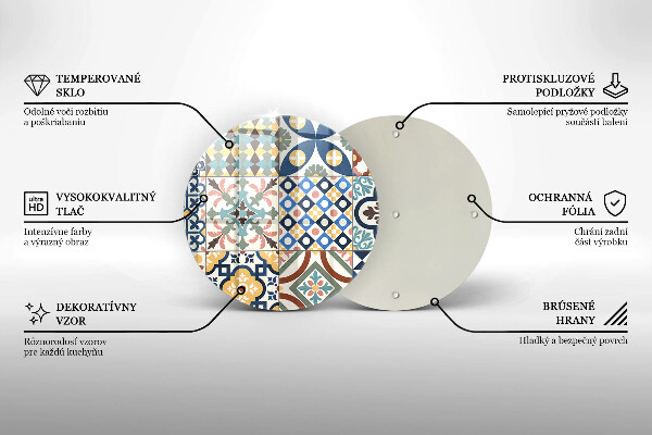 Glas Ceranfeldabdeckung Dekorative Fliesen