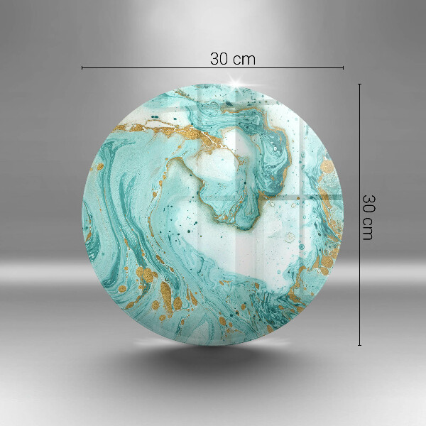 Glas Herdabdeckplatte Blaue Abstraktion