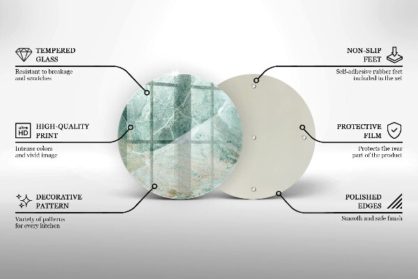 Glas Ceranfeldabdeckung Steinstruktur