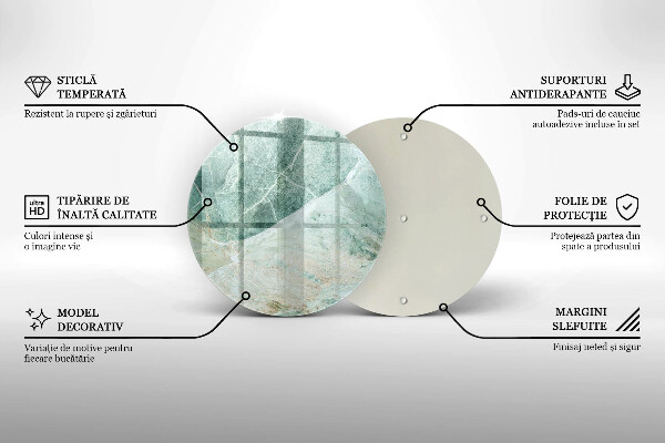 Glas Ceranfeldabdeckung Steinstruktur