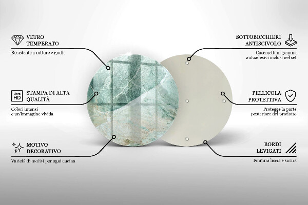 Glas Ceranfeldabdeckung Steinstruktur