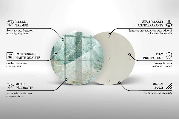 Glas Ceranfeldabdeckung Steinstruktur