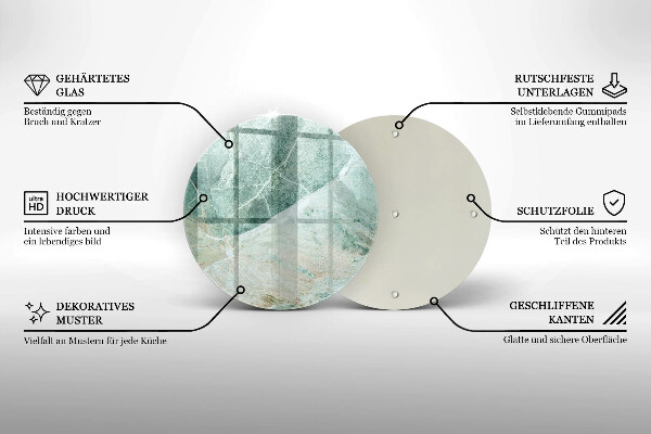 Glas Ceranfeldabdeckung Steinstruktur