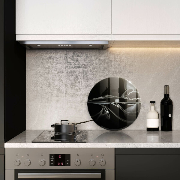 Glas Herdabdeckplatte Moderne Abstraktion