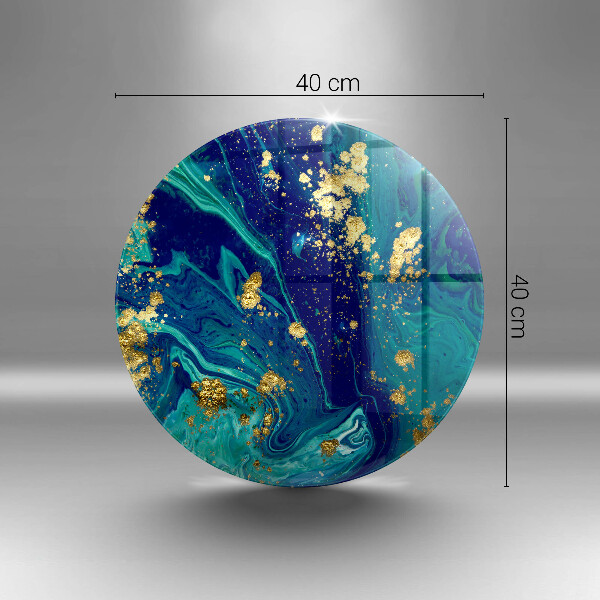 Glas Ceranfeldabdeckung Abstraktion mit Gold