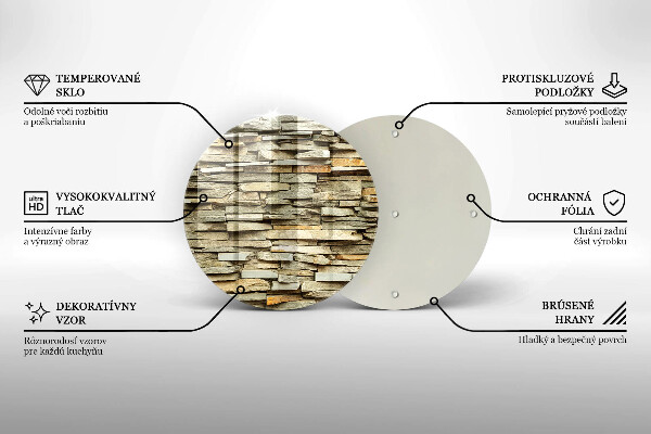 Glas Herdabdeckplatte Dekorative Steine