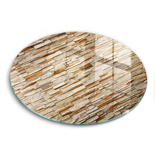Glas Herdabdeckplatte Textur von dekorativen Steinen