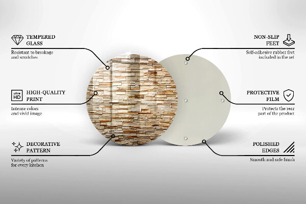 Glas Herdabdeckplatte Textur von dekorativen Steinen