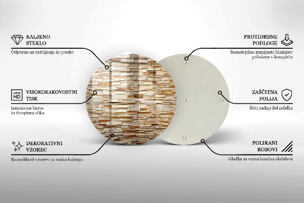 Glas Herdabdeckplatte Textur von dekorativen Steinen