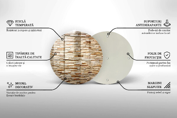 Glas Herdabdeckplatte Textur von dekorativen Steinen