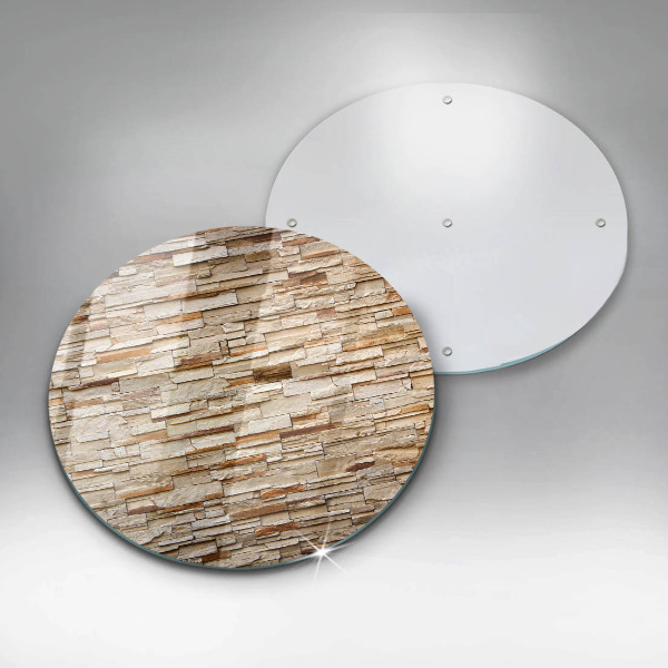 Glas Herdabdeckplatte Textur von dekorativen Steinen