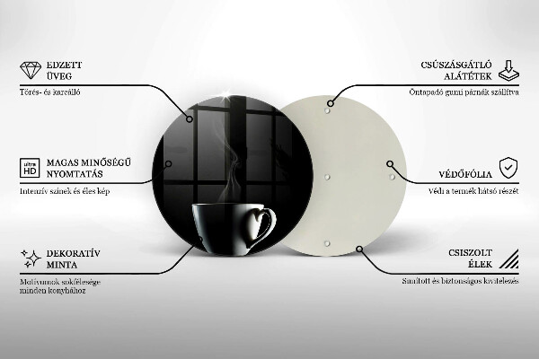 Glas Herdabdeckplatte Eine Tasse Tee