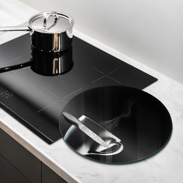 Glas Herdabdeckplatte Eine Tasse Tee