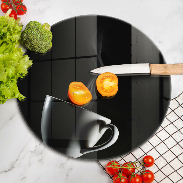 Glas Herdabdeckplatte Eine Tasse Tee