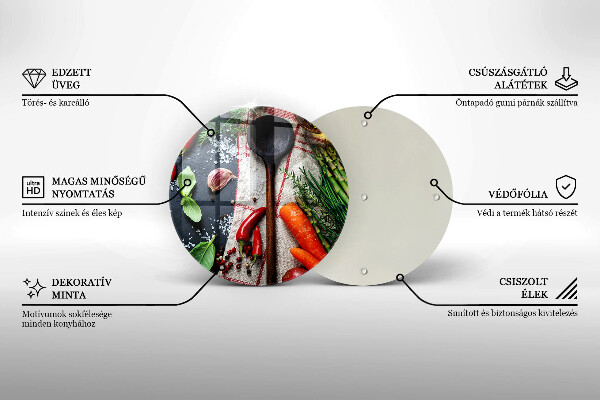 Glas Herdabdeckplatte Küchenessen