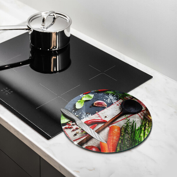 Glas Herdabdeckplatte Küchenessen