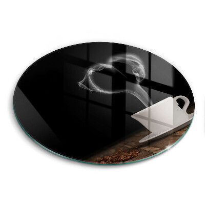 Glas Herdabdeckplatte Kaffeetasse-Herz