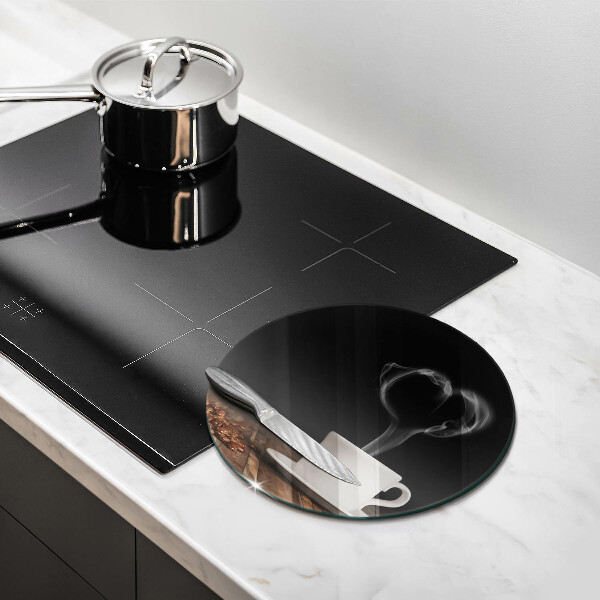 Glas Herdabdeckplatte Kaffeetasse-Herz