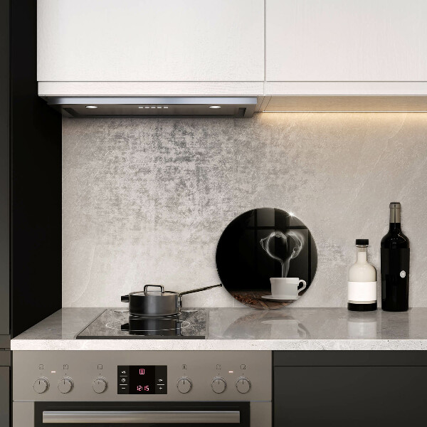 Glas Herdabdeckplatte Kaffeetasse-Herz