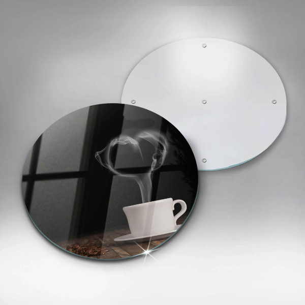 Glas Herdabdeckplatte Kaffeetasse-Herz