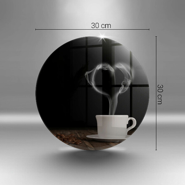 Glas Herdabdeckplatte Kaffeetasse-Herz