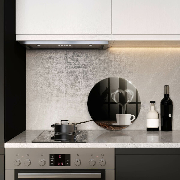 Glas Herdabdeckplatte Kaffeetasse-Herz