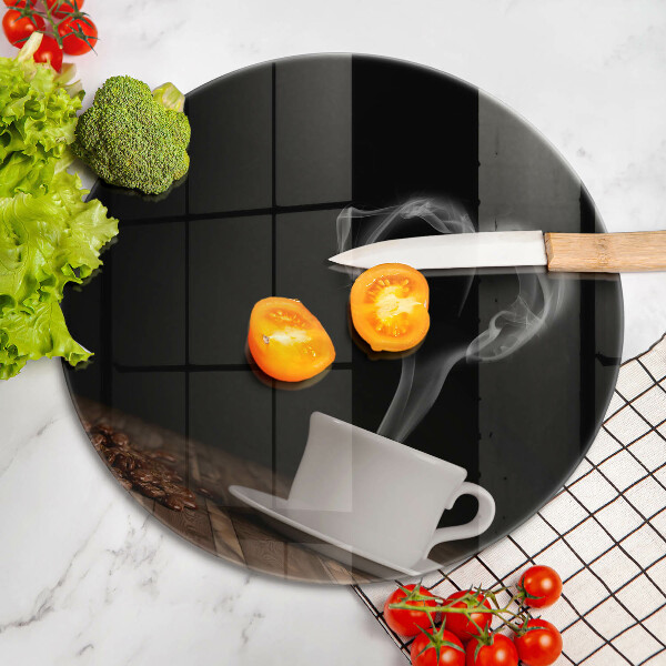 Glas Herdabdeckplatte Kaffeetasse-Herz