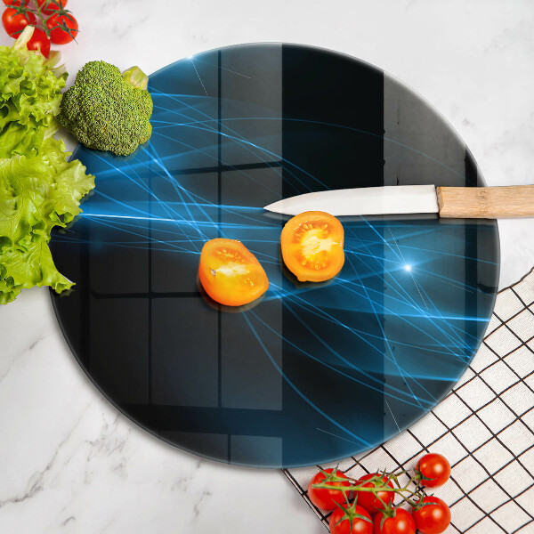 Glas Ceranfeldabdeckung Abstrakter blauer Rauch