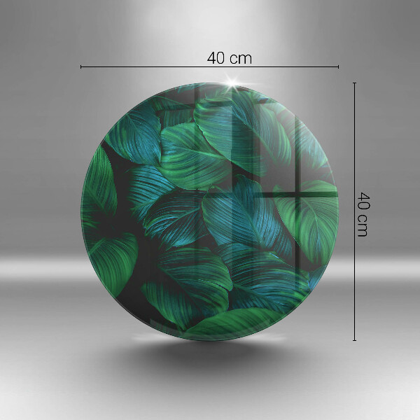 Glas Ceranfeldabdeckung Spritzschutz Dschungelblätter