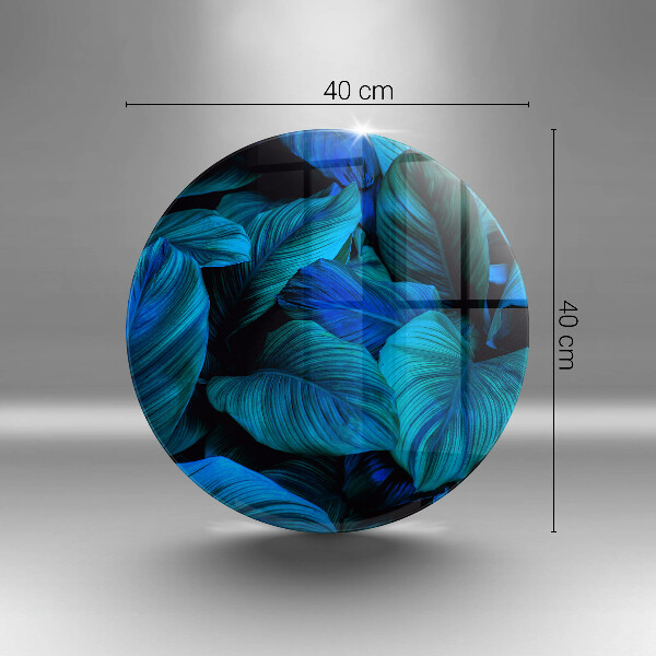 Glas Ceranfeldabdeckung Spritzschutz Blätter der Dschungelvegetation