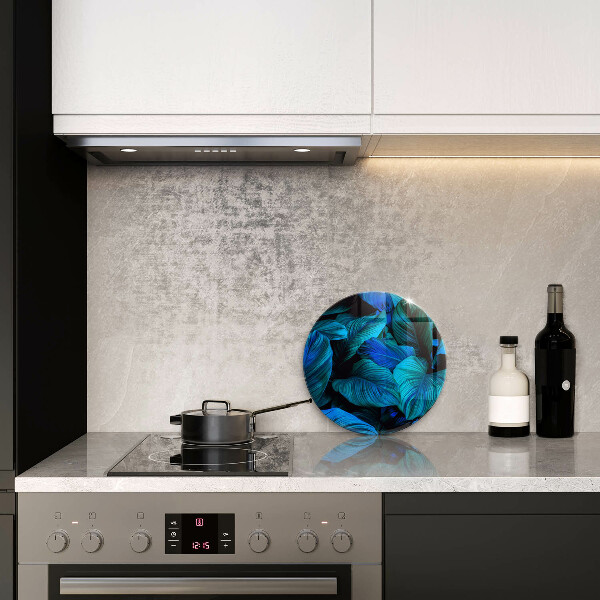 Glas Ceranfeldabdeckung Spritzschutz Blätter der Dschungelvegetation