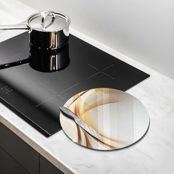 Glas Herdabdeckplatte Abstrakte Formen
