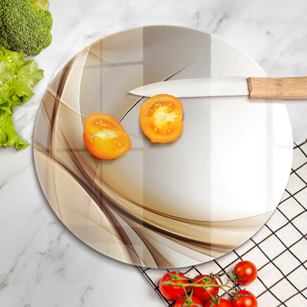 Glas Herdabdeckplatte Abstrakte Formen