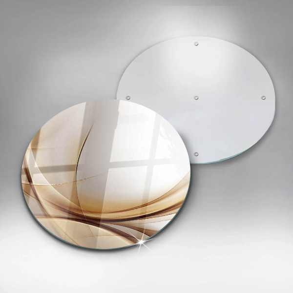 Glas Herdabdeckplatte Abstrakte Formen