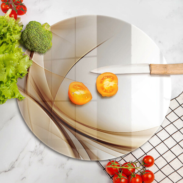 Glas Herdabdeckplatte Abstrakte Formen