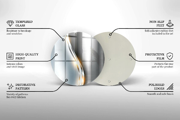 Glas Ceranfeldabdeckung Metallkunst