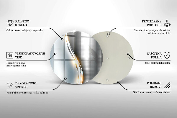 Glas Ceranfeldabdeckung Metallkunst