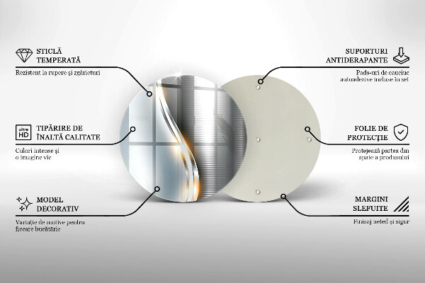 Glas Ceranfeldabdeckung Metallkunst