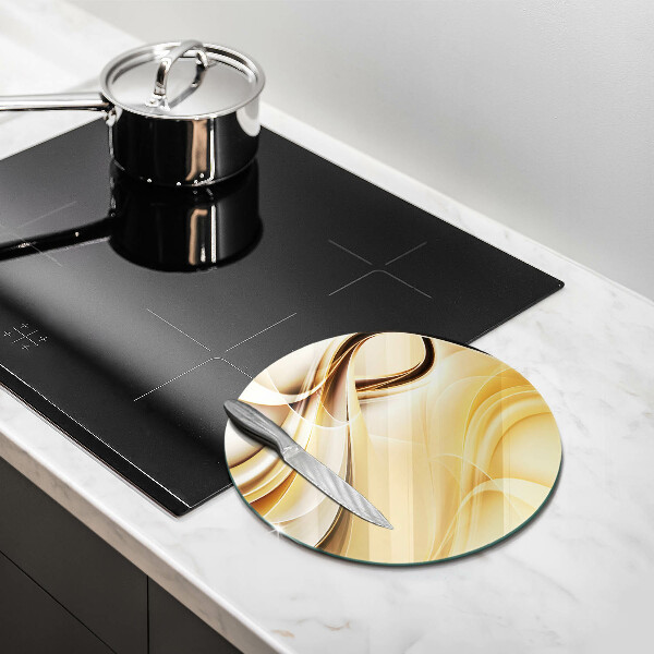 Glas Ceranfeldabdeckung Rauchabstraktion